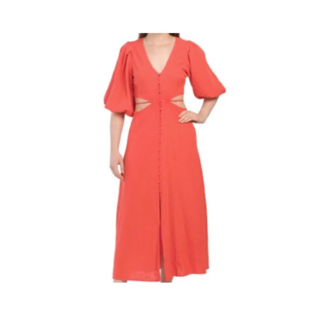Young Fabulous & Broke High Tea Dress in Coral